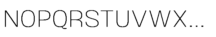 JHC Noda Norm Extralight Font UPPERCASE