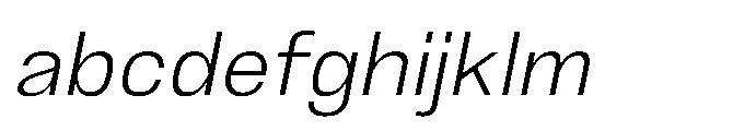 JHC Noda Norm Light Italic FONT