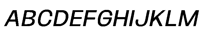 JHC Noda Norm Medium Italic Font UPPERCASE