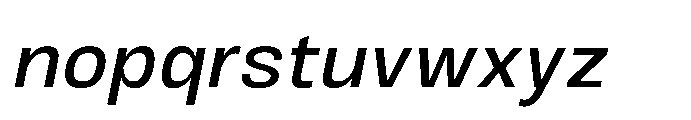 JHC Noda Norm Medium Italic Font LOWERCASE