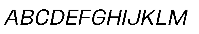 JHC Noda Norm Regular Italic Font UPPERCASE
