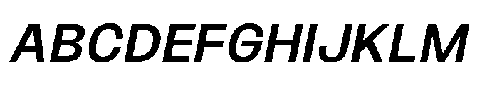 JHC Noda Norm Semibold Italic Font UPPERCASE