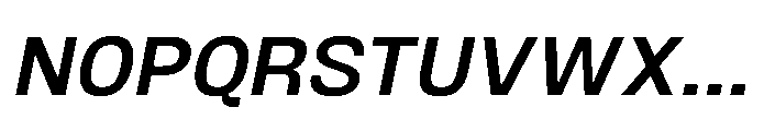 JHC Noda Norm Semibold Italic Font UPPERCASE