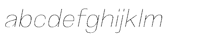 JHC Noda Norm Thin Italic FONT