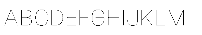 JHC Noda Norm Thin Font UPPERCASE