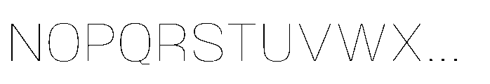 JHC Noda Norm Thin Font UPPERCASE