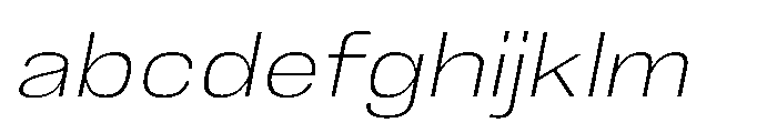 JHC Noda Wide Extralight Italic FONT