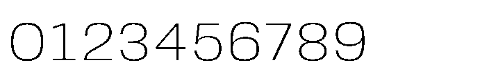 JHC Noda Wide Extralight Font OTHER CHARS