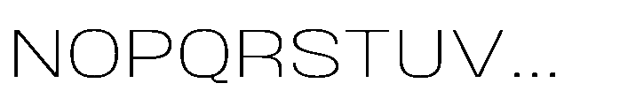JHC Noda Wide Extralight Font UPPERCASE