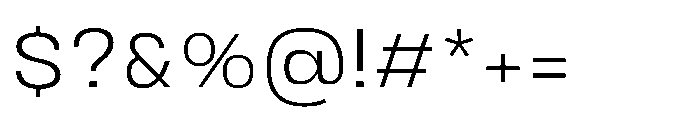 JHC Noda Wide Light Font OTHER CHARS