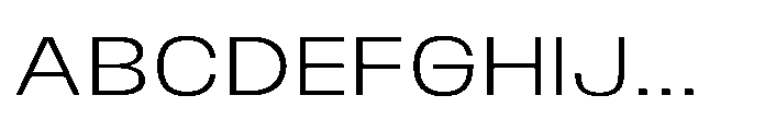 JHC Noda Wide Light Font UPPERCASE