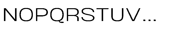 JHC Noda Wide Light Font UPPERCASE
