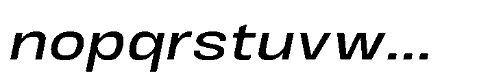 JHC Noda Wide Medium Italic Font LOWERCASE