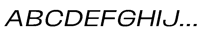 JHC Noda Wide Regular Italic Font UPPERCASE