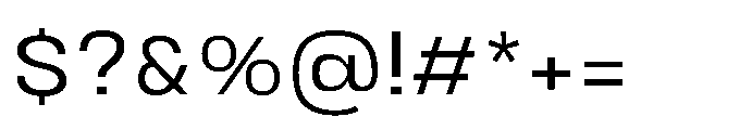 JHC Noda Wide Regular Font OTHER CHARS