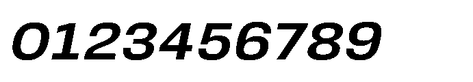 JHC Noda Wide Semibold Italic Font OTHER CHARS