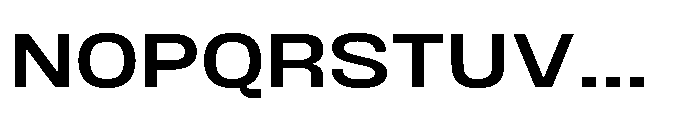 JHC Noda Wide Semibold Font UPPERCASE