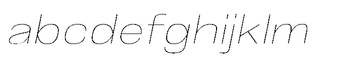 JHC Noda Wide Thin Italic FONT