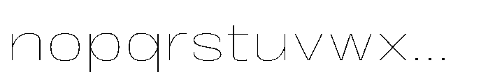 JHC Noda Wide Thin Font LOWERCASE