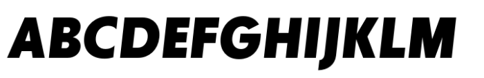 JHC Notion Extrabold Italic Font UPPERCASE