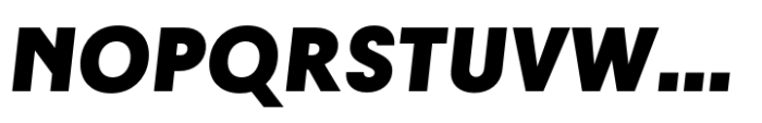 JHC Notion Extrabold Italic Font UPPERCASE
