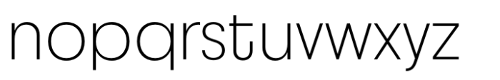 JHC Notion Extralight Font LOWERCASE