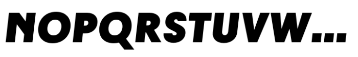 JHC Notion Heavy Italic Font UPPERCASE