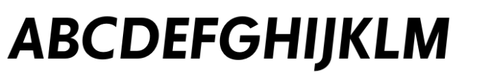 JHC Notion Semibold Italic Font UPPERCASE