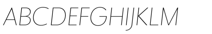 JHC Notion Thin Italic Font UPPERCASE