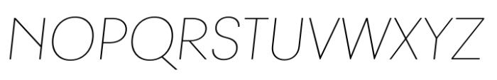 JHC Notion Thin Italic Font UPPERCASE