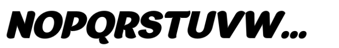 JHC Rasbora Extra Black Italic Font UPPERCASE