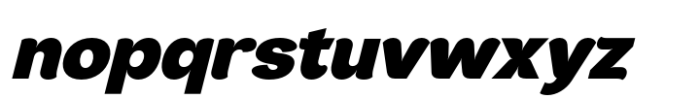JHC Rasbora Extra Black Italic Font LOWERCASE