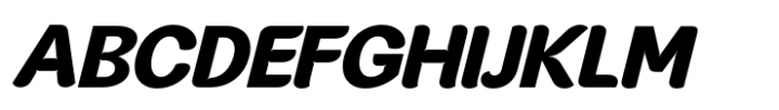 JHC Rasbora Extrabold Italic Font UPPERCASE