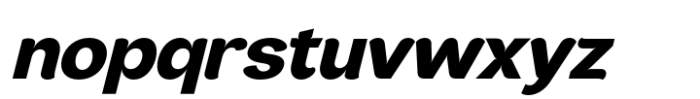 JHC Rasbora Extrabold Italic Font LOWERCASE