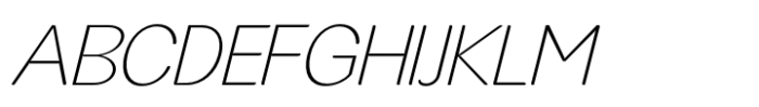 JHC Rasbora Extralight Italic Font UPPERCASE