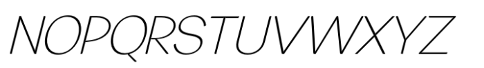 JHC Rasbora Extralight Italic Font UPPERCASE