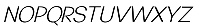 JHC Rasbora Light Italic Font UPPERCASE