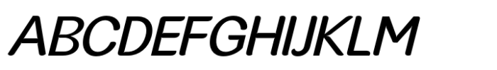 JHC Rasbora Medium Italic Font UPPERCASE