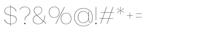 JHC Rasbora Thin Font OTHER CHARS