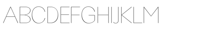 JHC Rasbora Thin Font UPPERCASE