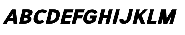 JHC Sineas Black Italic Font UPPERCASE