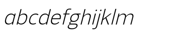 JHC Sineas Extralight Italic FONT