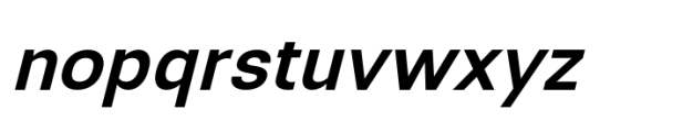 JHC Sineas Semibold Italic Font LOWERCASE