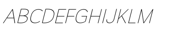 JHC Sineas Thin Italic Font UPPERCASE