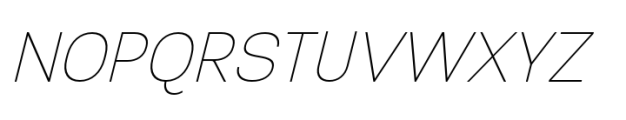 JHC Sineas Thin Italic Font UPPERCASE