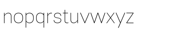JHC Sineas Thin Font LOWERCASE