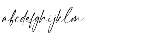 Jherlitha Signature Regular Font LOWERCASE