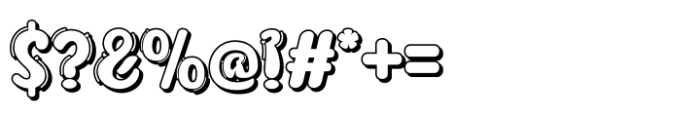 Jhictur Shadow Font OTHER CHARS