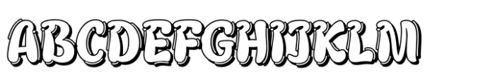 Jhictur Shadow Font UPPERCASE