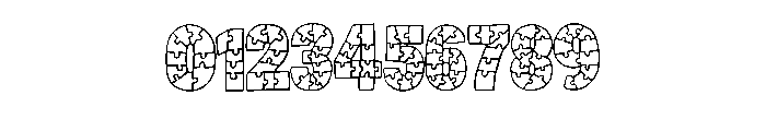 Jigsaw Puzzle By Squeeb Regular Font OTHER CHARS